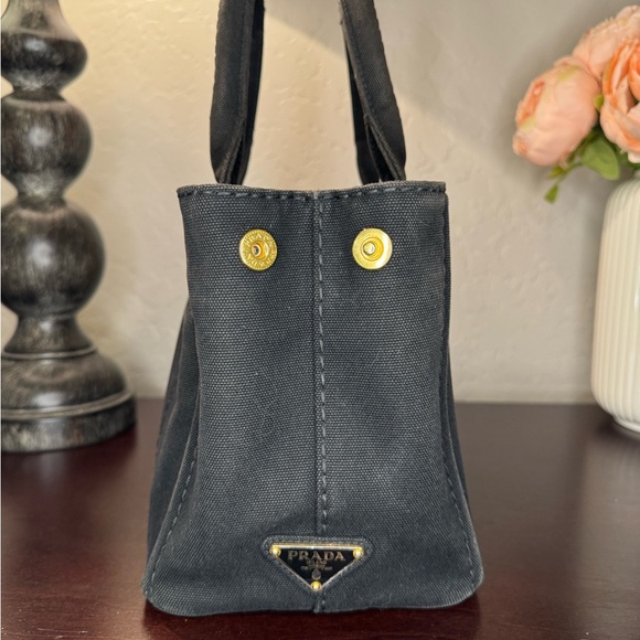 Prada Canapa small tote w/unbranded crossbody strap - Picture 5 of 15